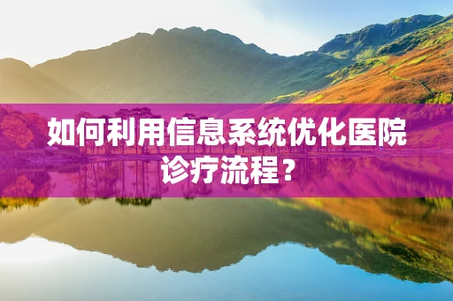 如何利用信息系统优化医院诊疗流程？