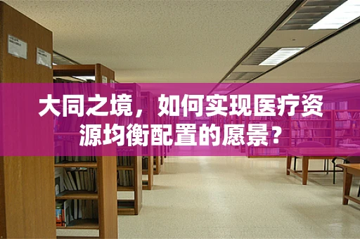 大同之境，如何实现医疗资源均衡配置的愿景？