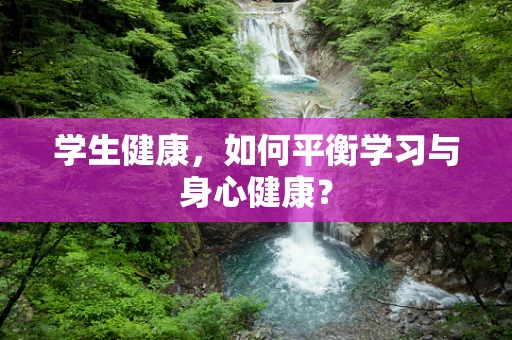 学生健康，如何平衡学习与身心健康？