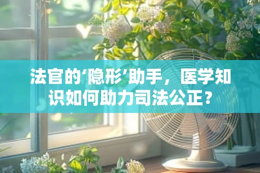 法官的‘隐形’助手，医学知识如何助力司法公正？