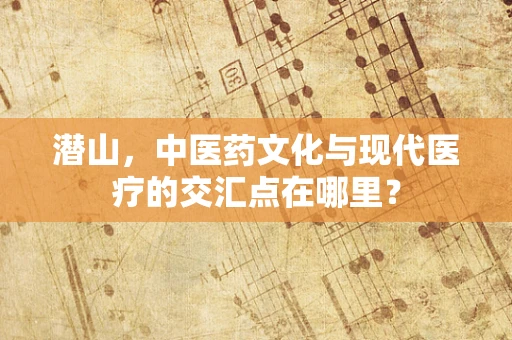 潜山，中医药文化与现代医疗的交汇点在哪里？