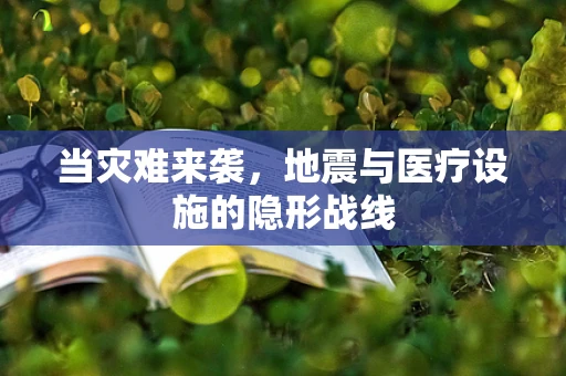 当灾难来袭，地震与医疗设施的隐形战线