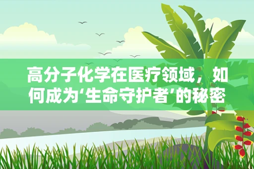 高分子化学在医疗领域，如何成为‘生命守护者’的秘密武器？