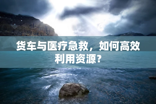 货车与医疗急救，如何高效利用资源？