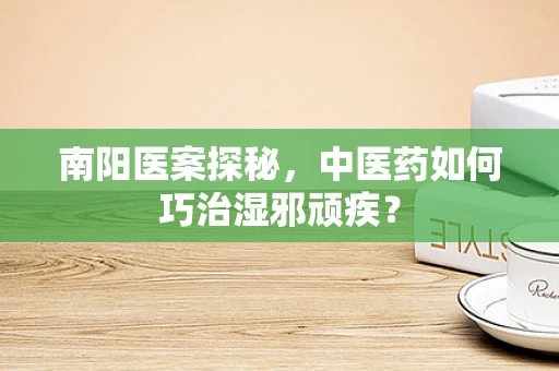 南阳医案探秘，中医药如何巧治湿邪顽疾？