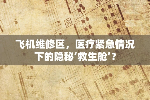 飞机维修区，医疗紧急情况下的隐秘‘救生舱’？
