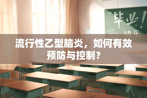 流行性乙型脑炎，如何有效预防与控制？
