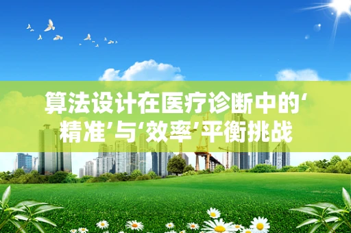 算法设计在医疗诊断中的‘精准’与‘效率’平衡挑战