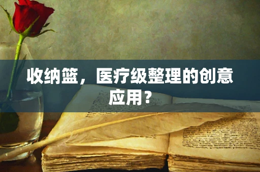 收纳篮，医疗级整理的创意应用？