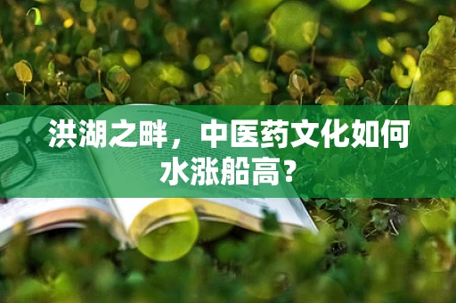 洪湖之畔，中医药文化如何水涨船高？