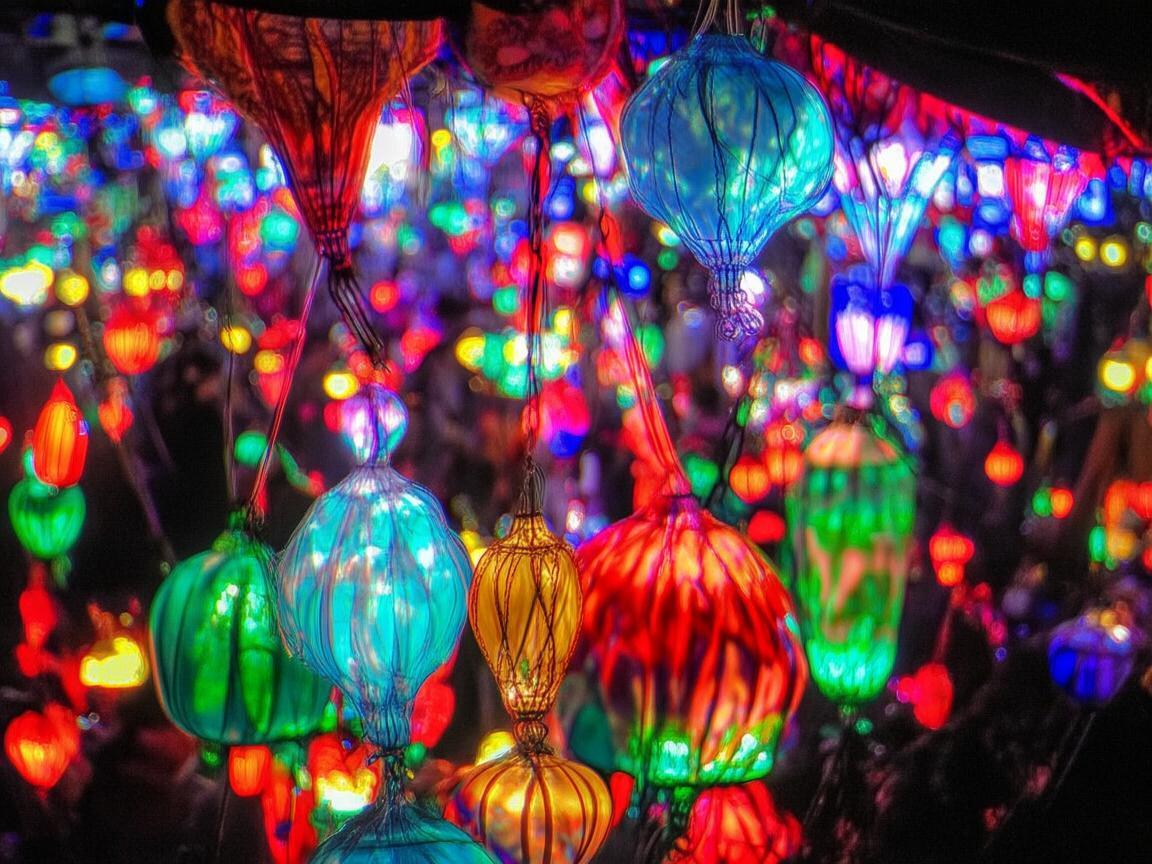 夜市灯光秀，光影交错下的健康隐忧？